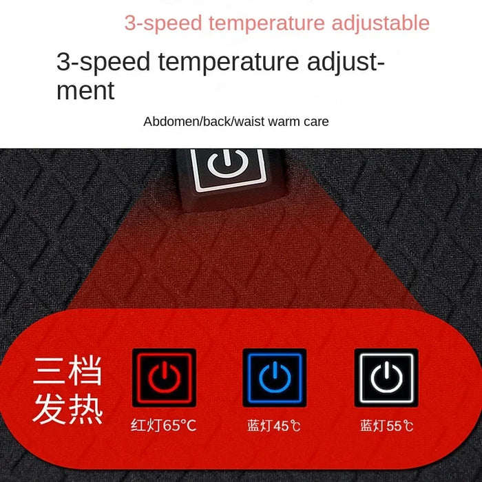 Men Autumn Winter Smart Heating Cotton 5 Area Vest Heated V Neck Vest Women Outdoor Flexible Thermal Winter Warm Jacket M-4XL